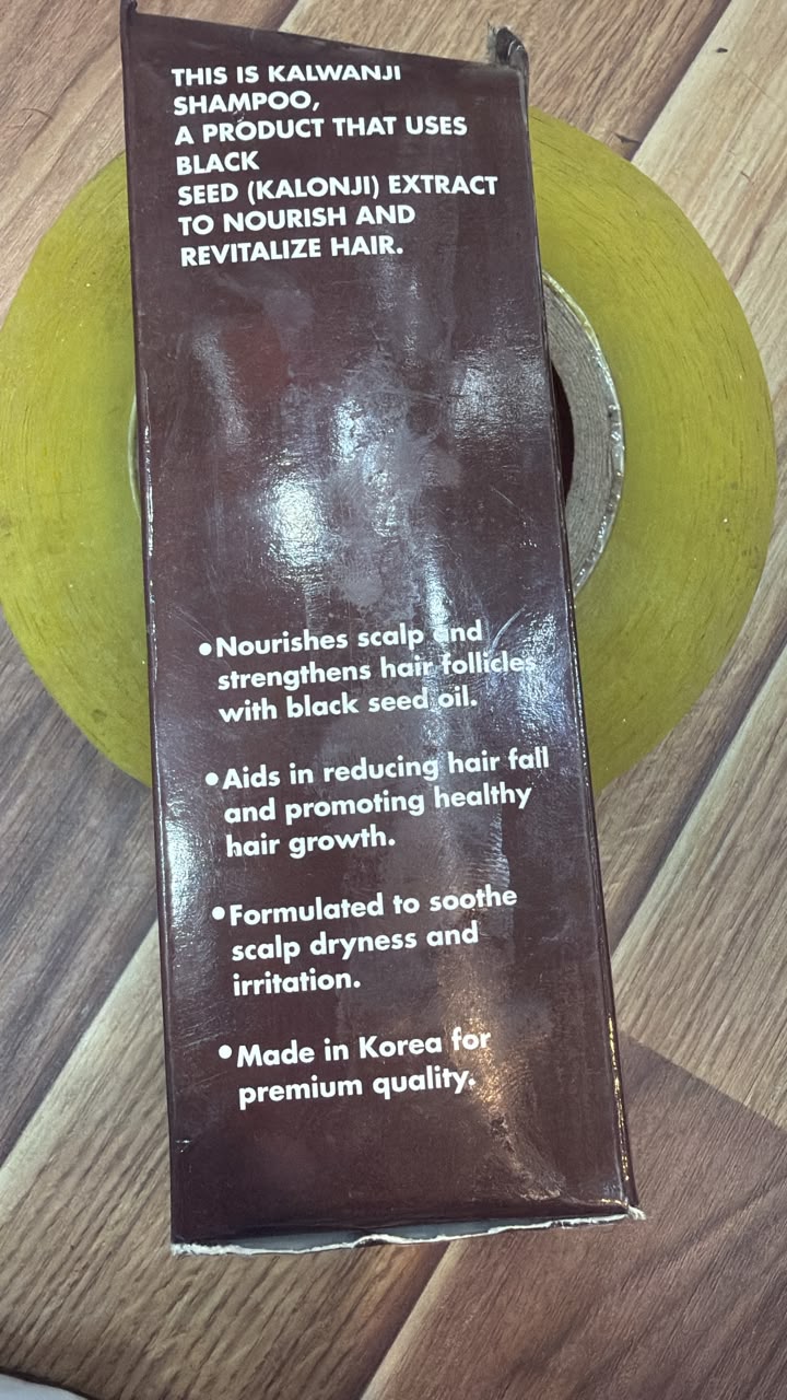 Organic Kalwanji Shampoo CH6 250ml – Herbal Black Seed Shampoo for Healthy Hair, Gentle Daily Hair Cleanser & Nourishing Hair Care