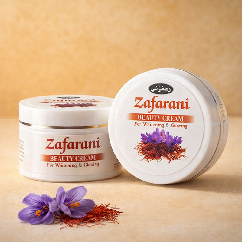 Zafarani Beauty Cream 100ml – Advanced Whitening, Brightening & Glowing Skin Cream | Dark Spots, Pigmentation & Deep Moisturizing Face Cream