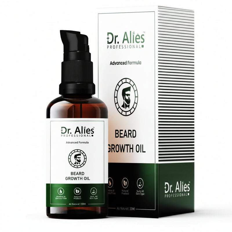 Dr. Alies Professional Beard Growth Oil 30ml | Natural Chemical-Free Beard Oil for Thicker, Fuller & Stronger Beard Growth